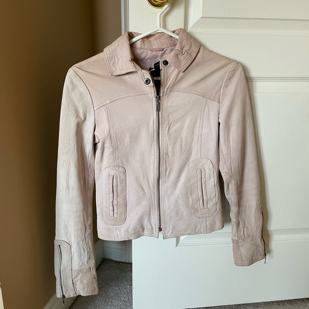 Genuine Leather Short Jacket
